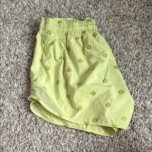 lululemon athletica Yellow Athletic Shorts